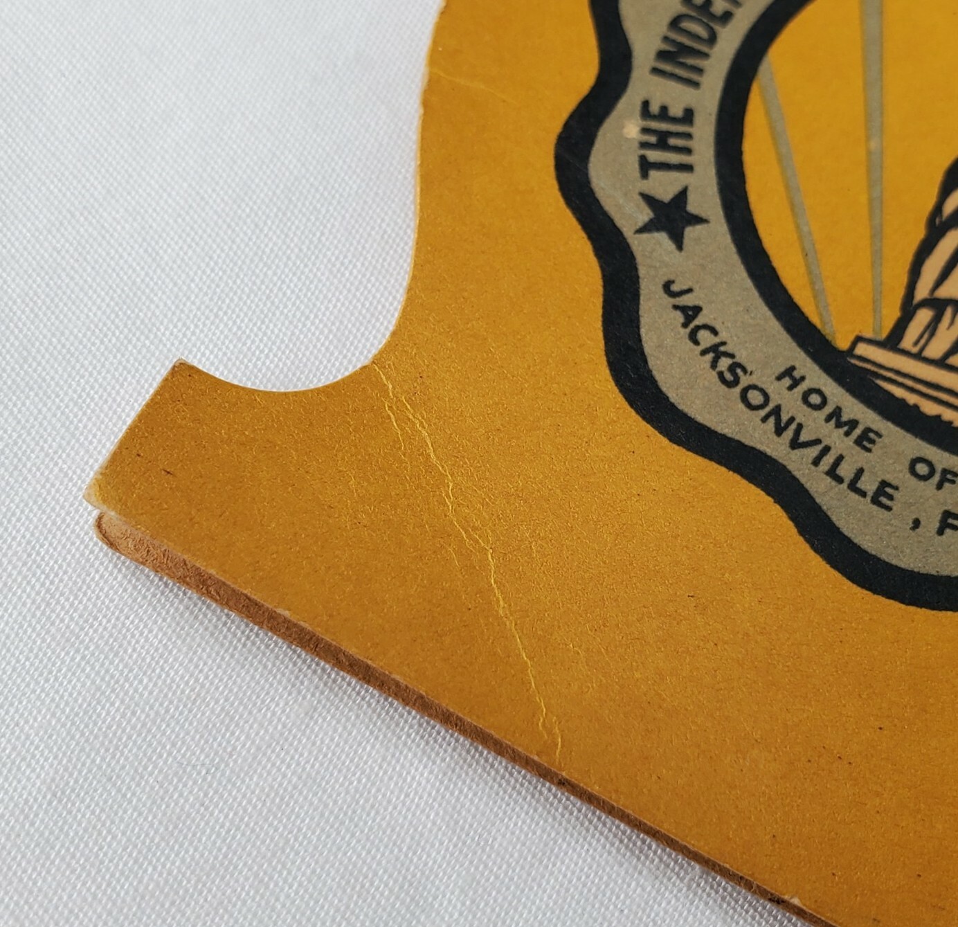 Vintage Advertising Die Cut Insurance Co Needle Book Jacksonville FL Germany