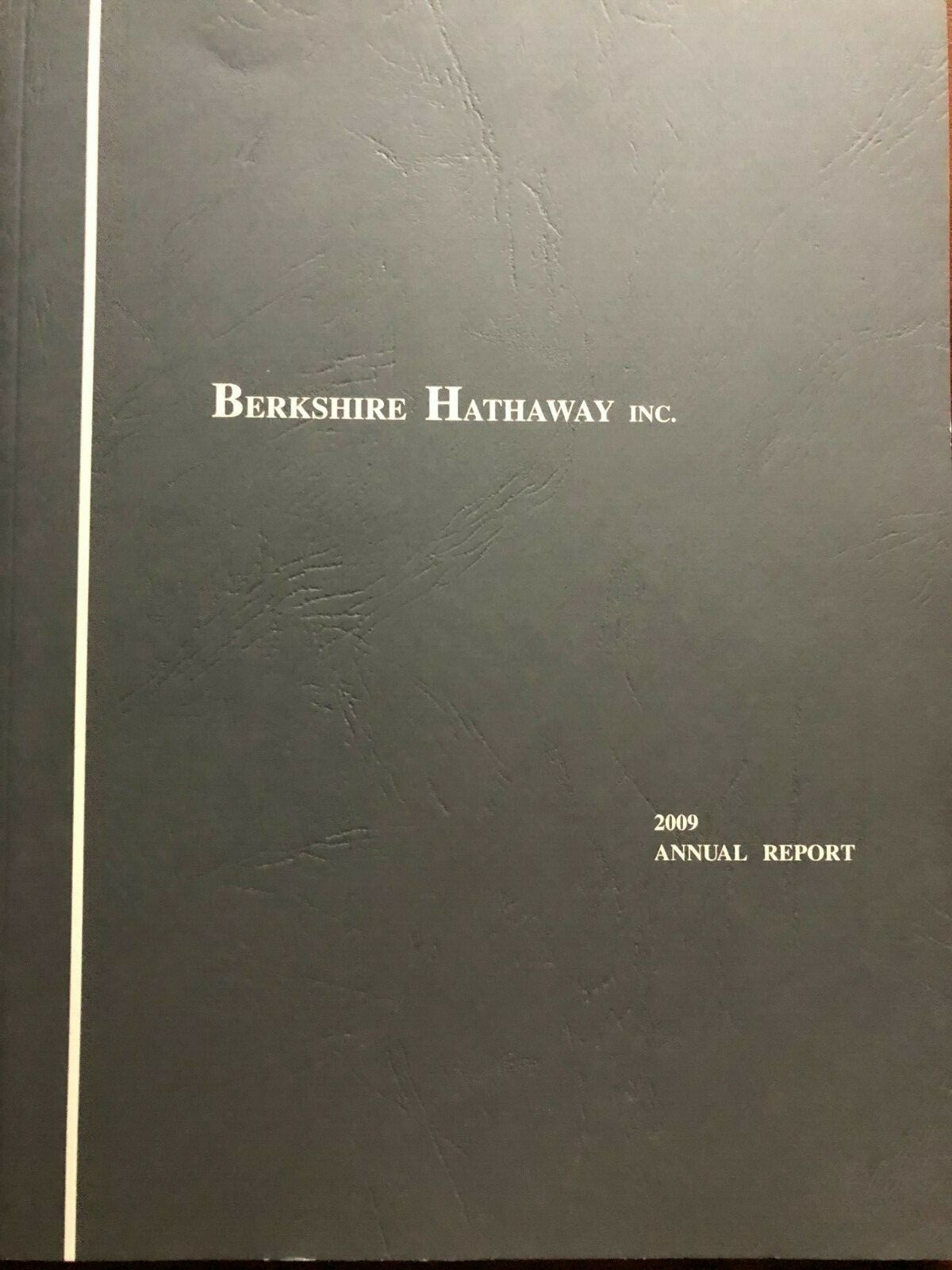 Berkshire Hathaway INC. 2009 annual report