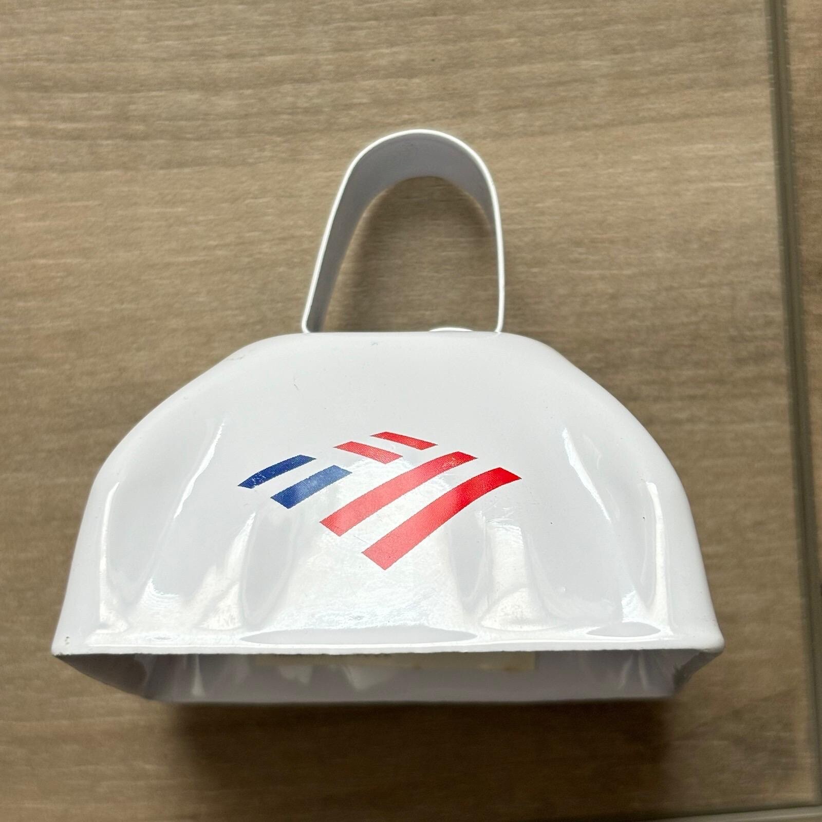 Bank of America White Cowbell