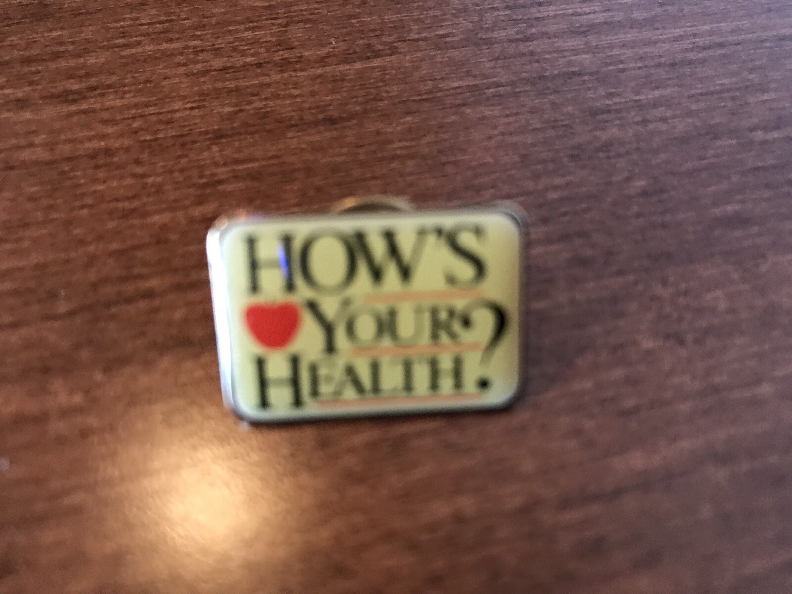 State Farm Health Lapel Pin. How’s Your Health? Vintage