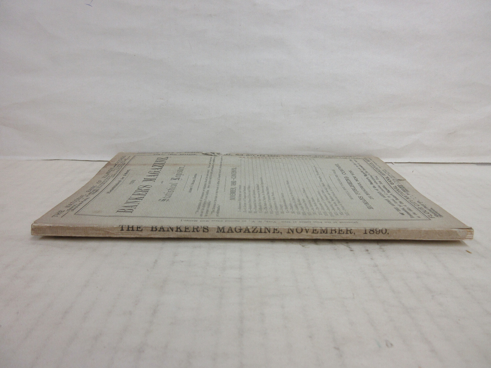 The Bankers Magazine Volume 45 Issue 5 November 1890 Vintage Periodical