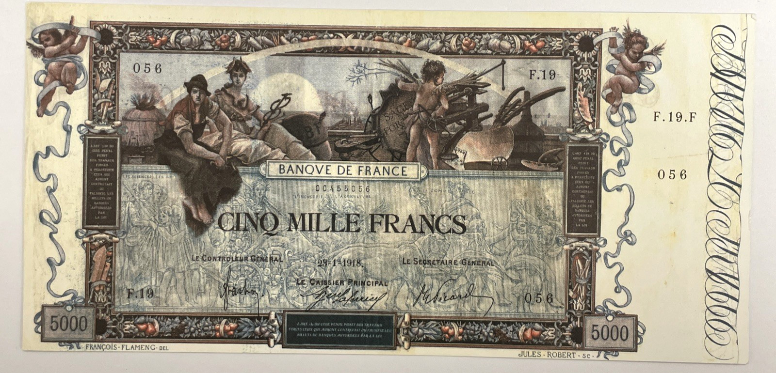 1918 5000 France Bank Note Society Anniversary, 4 Their 40th Awards Celebration