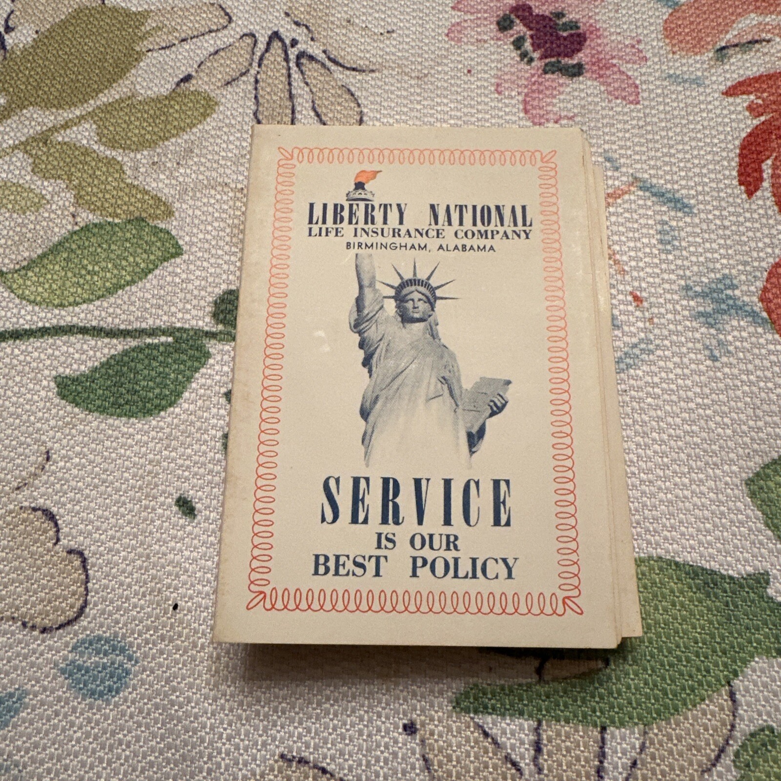 Vintage Liberty National Life Insurance Co. Needle Packet 