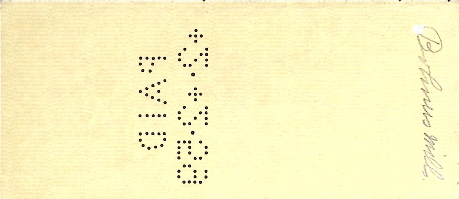 1959 Lykens Valley Bank Canceled Check With Punch Coding Vintage Ephemera