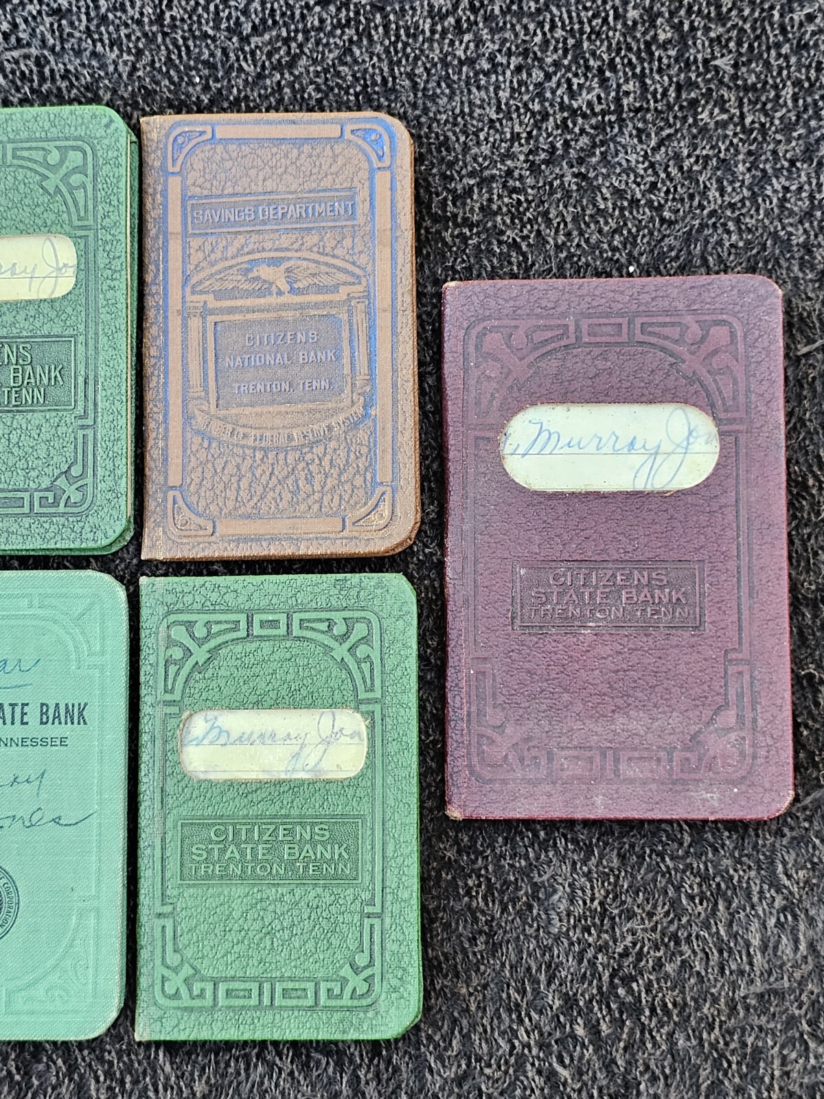 Trenton Tennessee Advertising Citizens & State Bank Account Check Savings Books