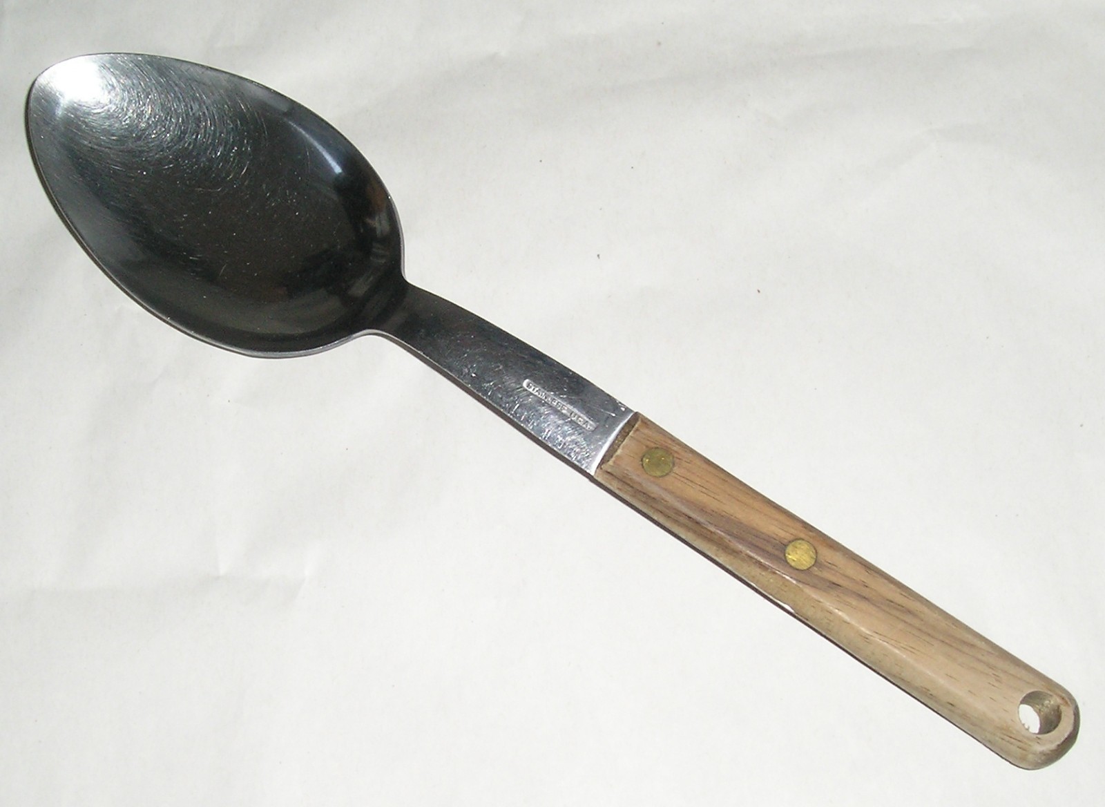 Federal Land Bank Association Large Serving Spoon – Raised Lettering – 11″ Long