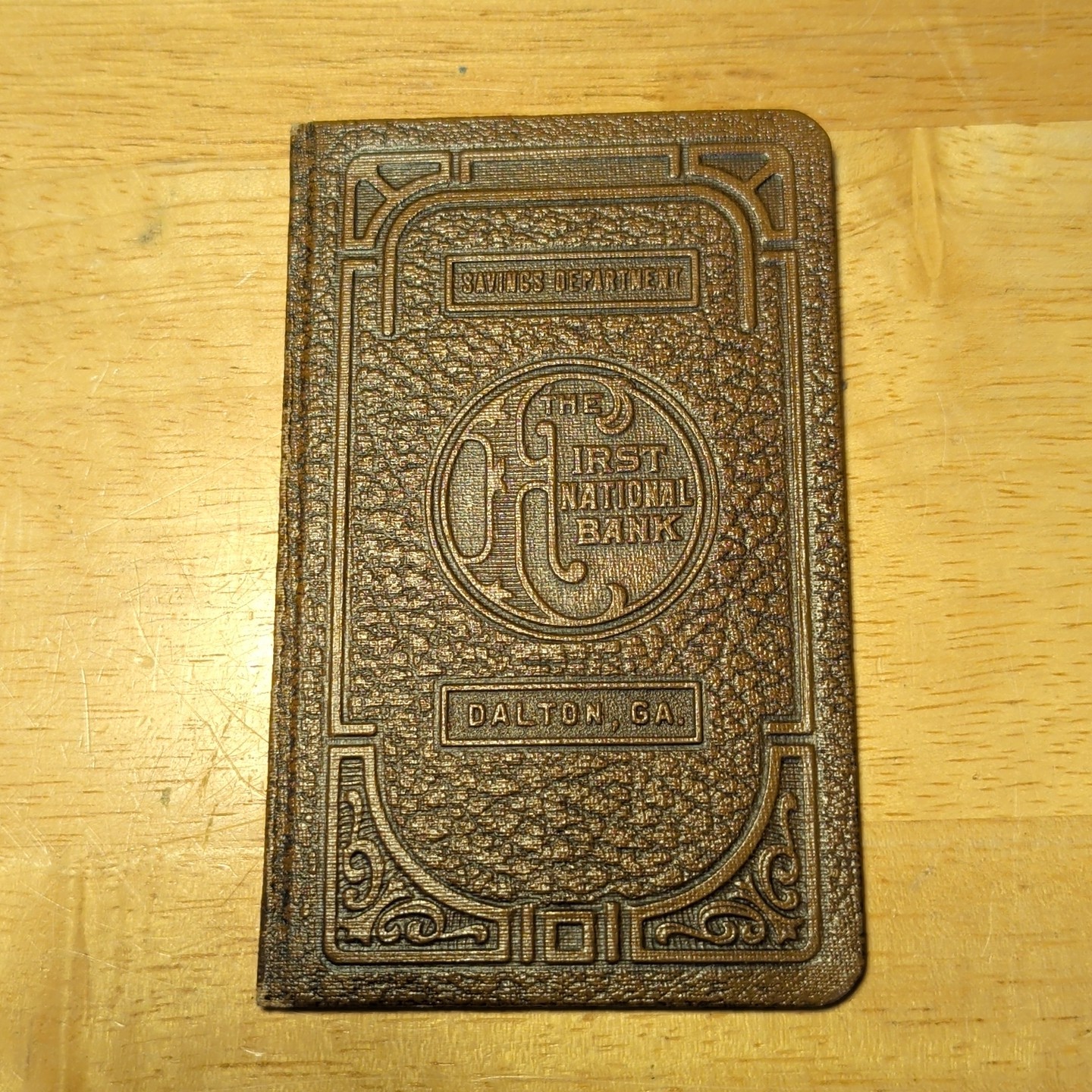 Vintage First National Bank Dalton, Georgia GA Savings Advertising Booklet Check
