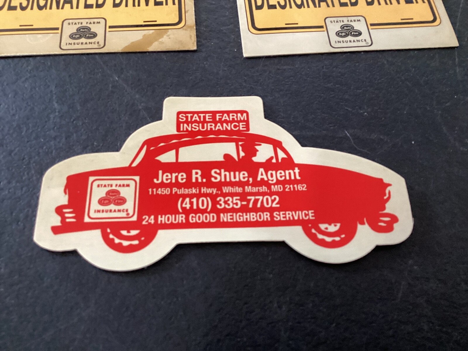 (3) State Farm Insurance Designated Driver Refrigerator Magnet Advertising Items