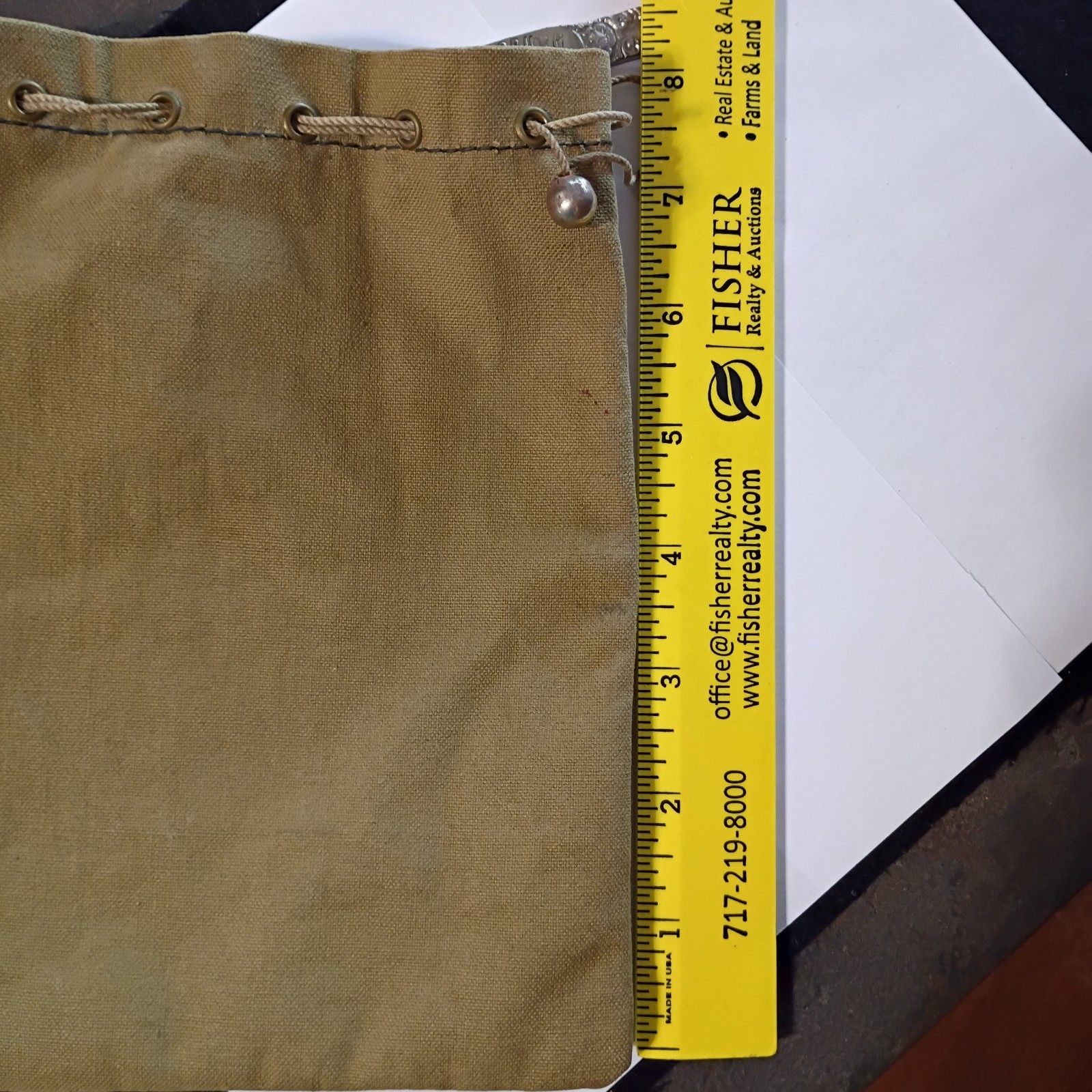 Vtg Northeast Pa. Area Banking Lot Canvas Bag Matches Booklets Letter Opener Etc