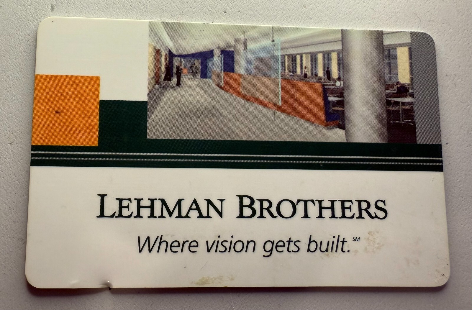 ULTRA RARE!!! Make an Offer! Dick Fuld Lehman Brothers Dining Card ! ! ! ! !