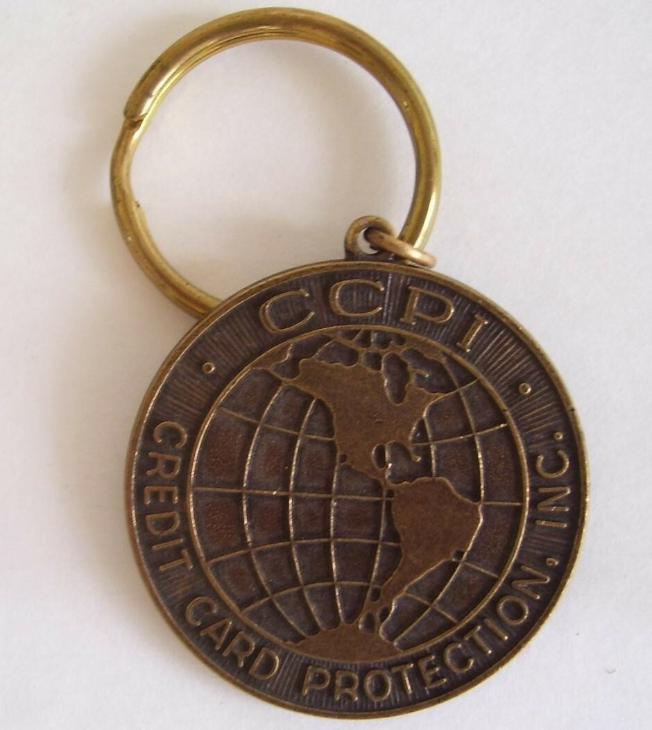 CCPI INSURANCE: Credit card Protection Fob/Mark/Medallion/Coin KEY CHAIN
