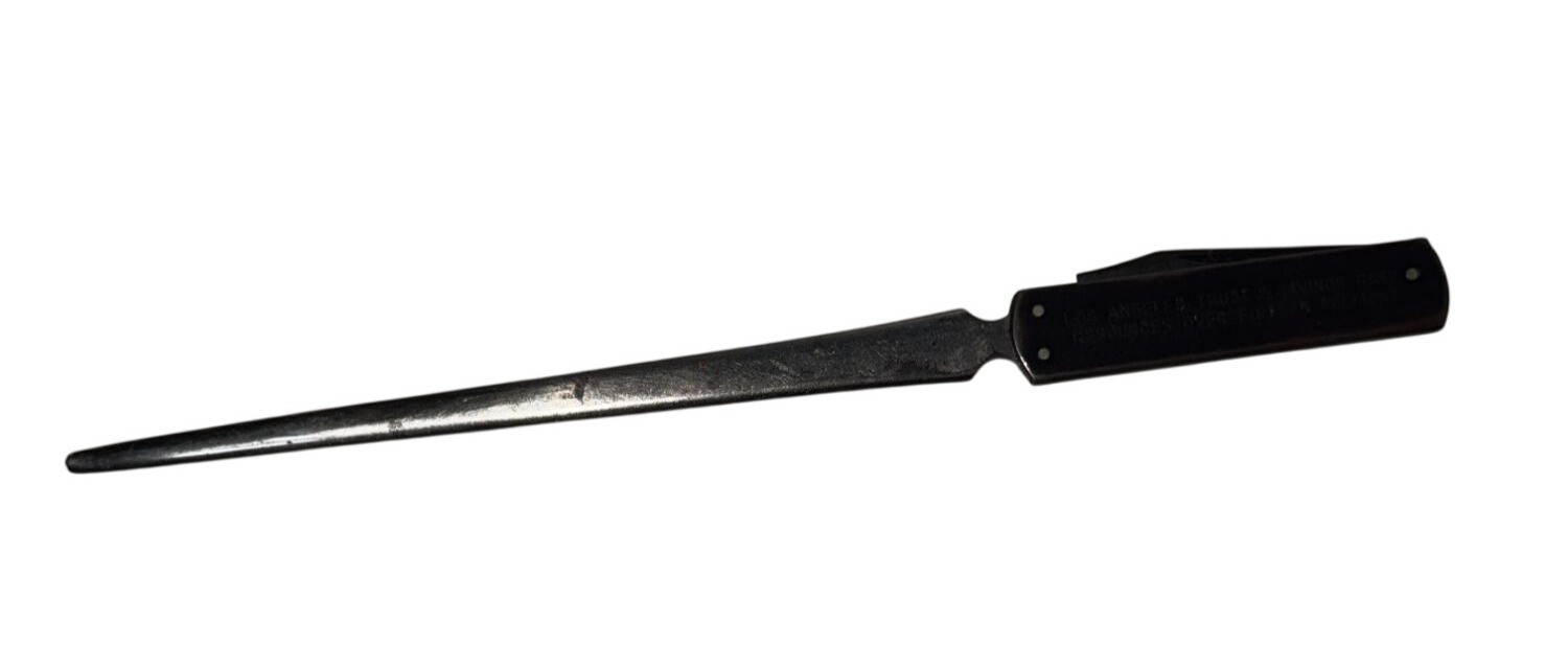 Los Angeles Trust Savings Bank Vintage Letter Opener Germany Antique knife