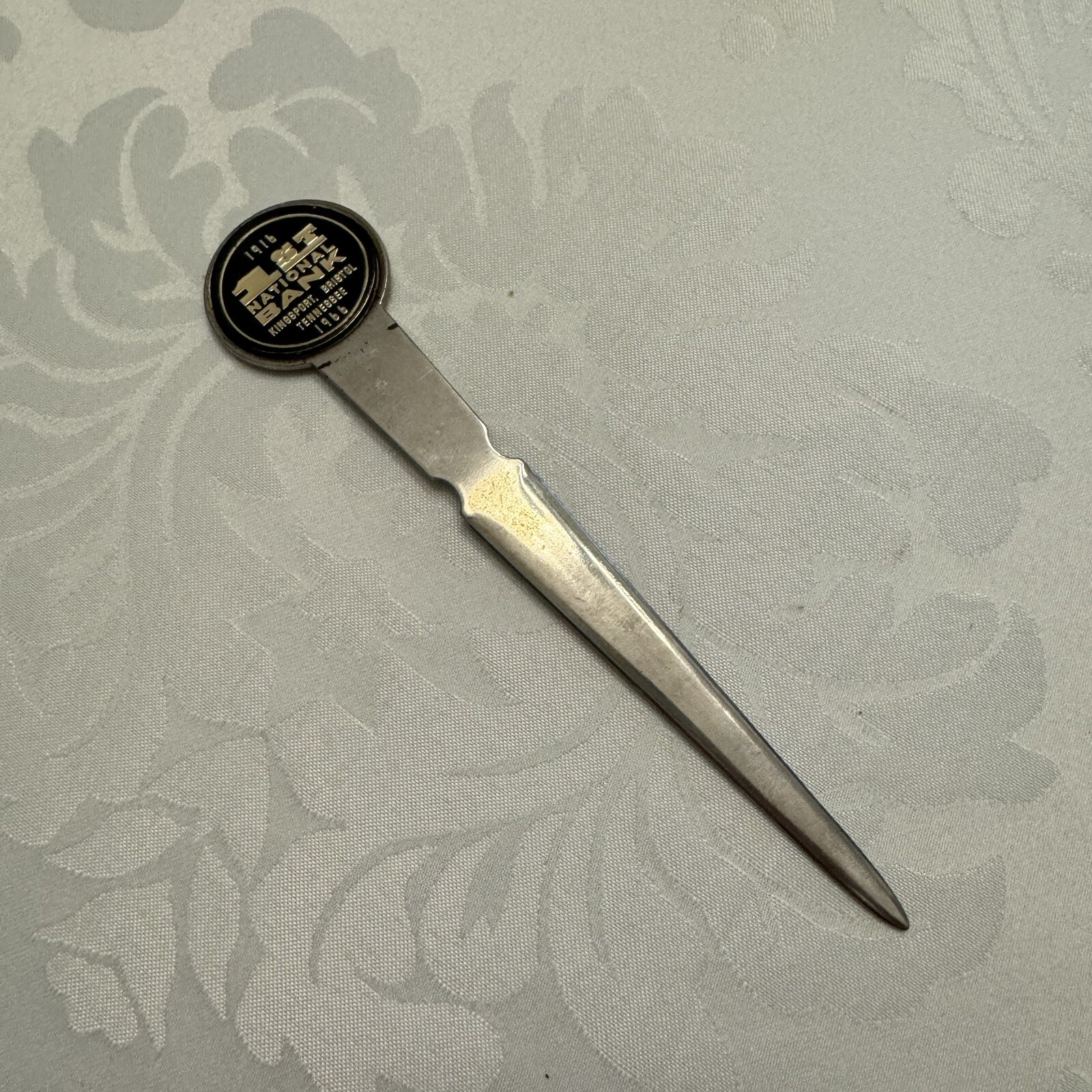 1966 1st National Bank Kingsport / Bristol , Tennessee Letter Opener 1916-1966