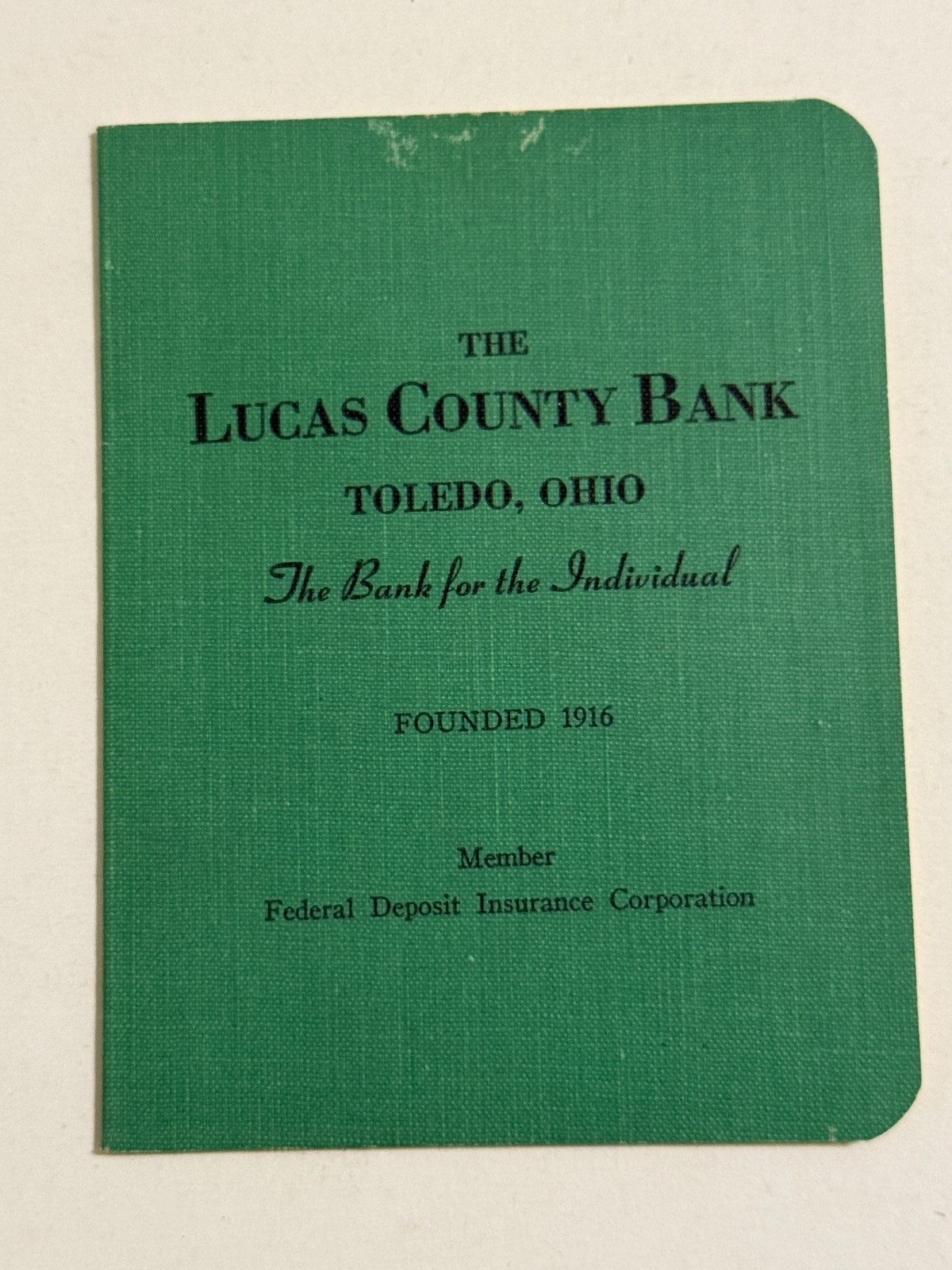 1950s – 1960s Lucas County Toledo Ohio Bank Account Book