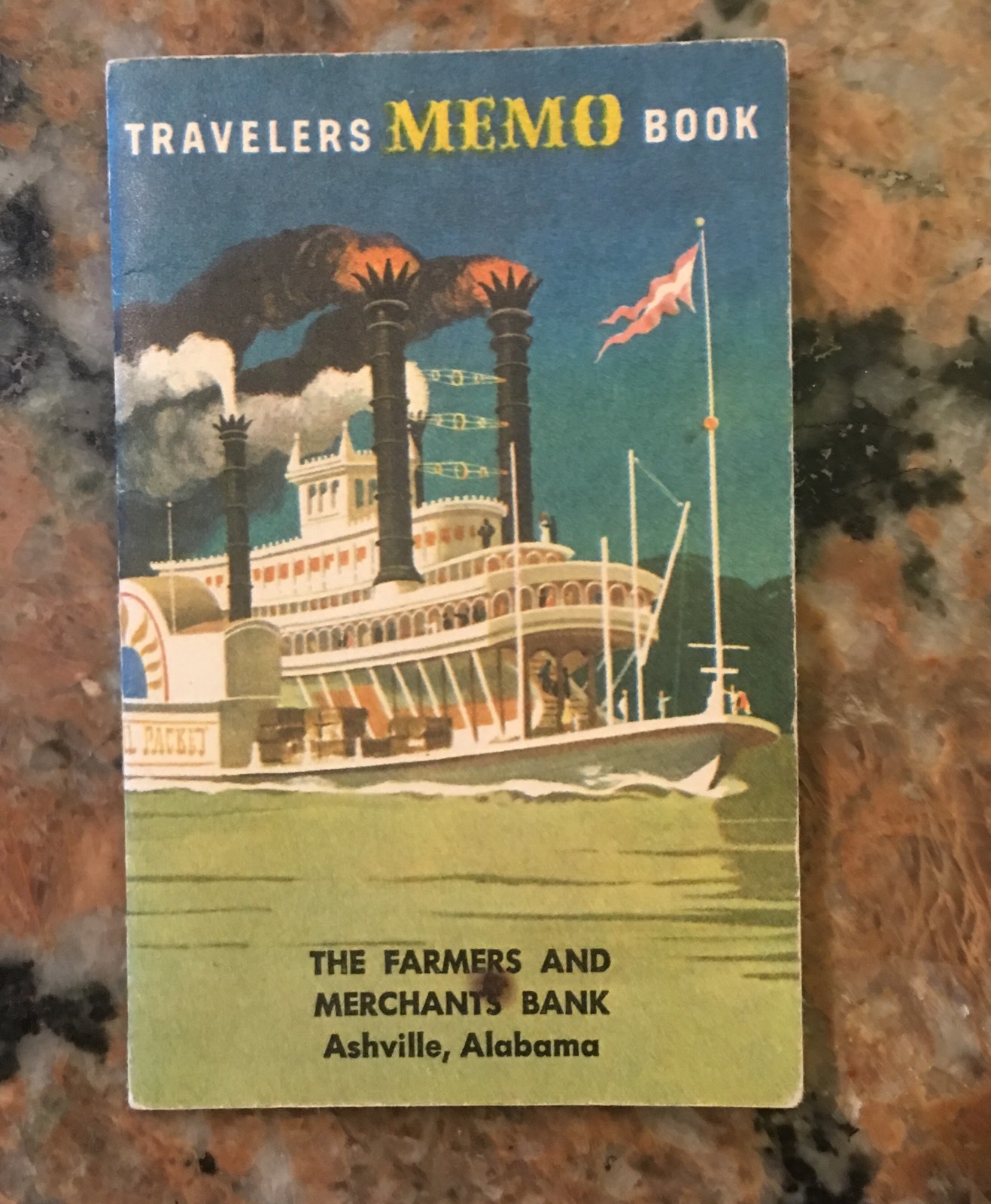 Farmers And Merchants Bank Of Ashville Travelers Memo Book 1958 4″ X 2.75″