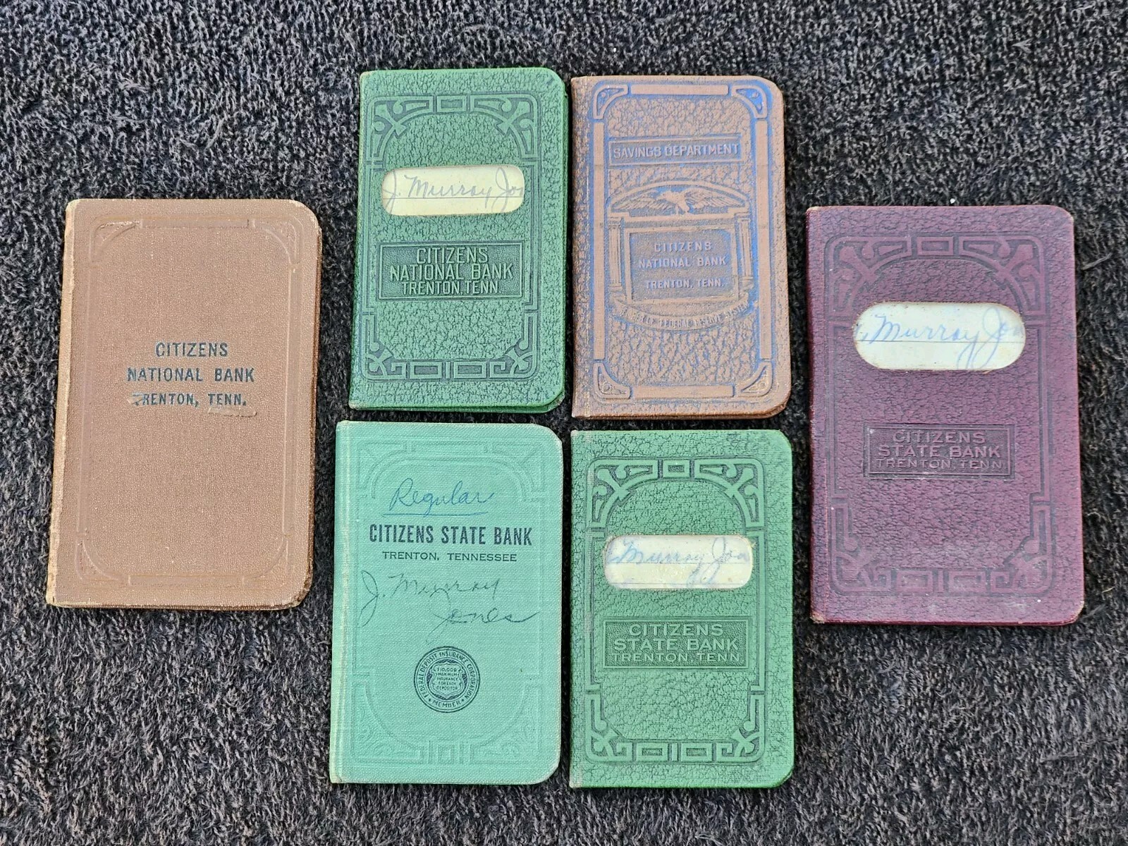 Trenton Tennessee Advertising Citizens & State Bank Account Check Savings Books