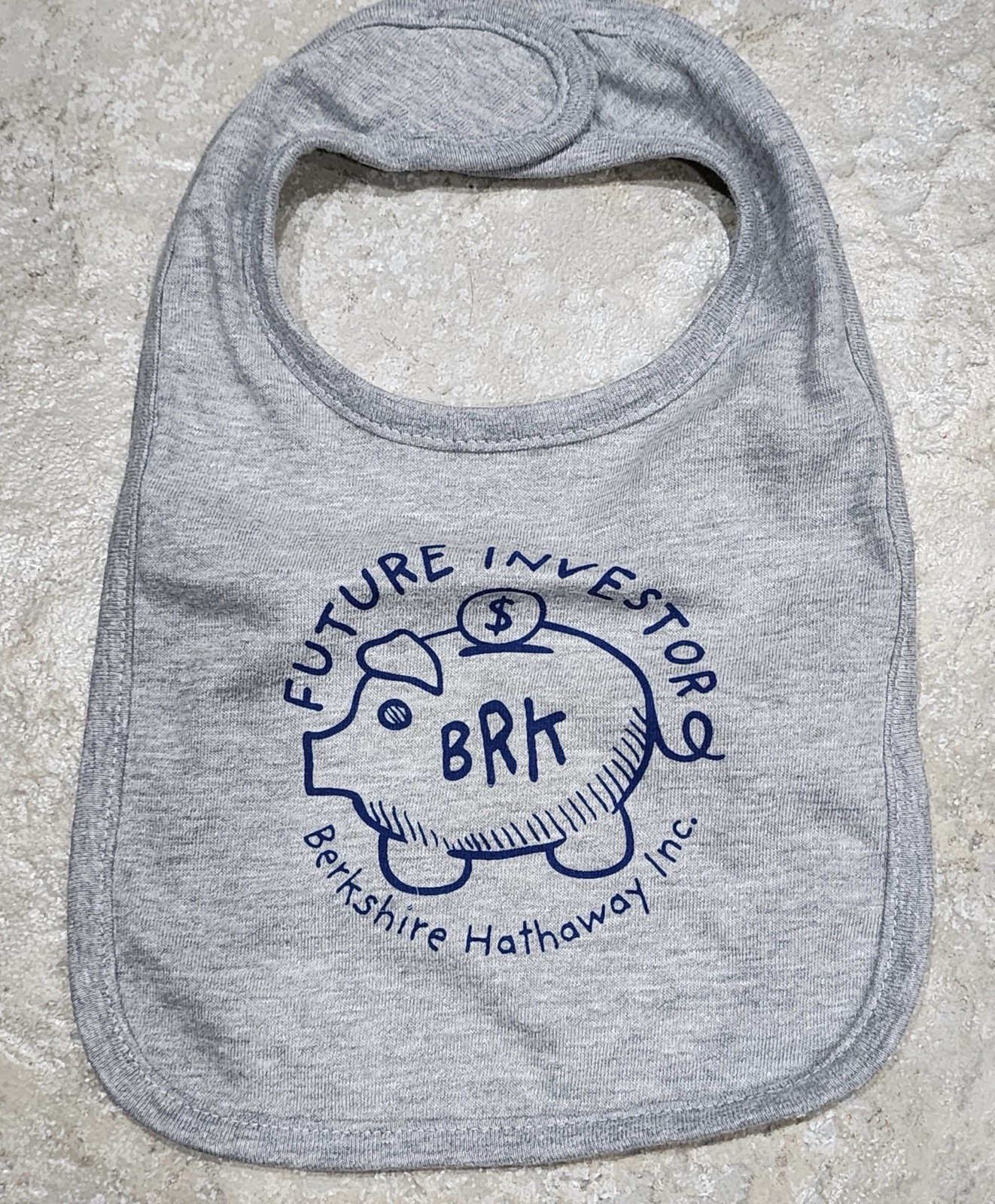 Warren Buffett Future Investor Baby Bib Berkshire Hathaway Meeting Exclusive