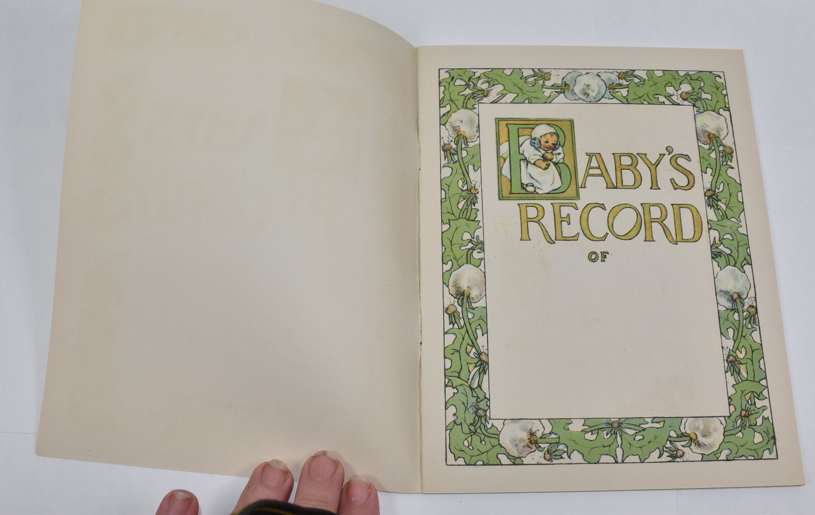 Vintage Park Ridge State Bank Illinois Advertising Knapp Baby’s Record Book