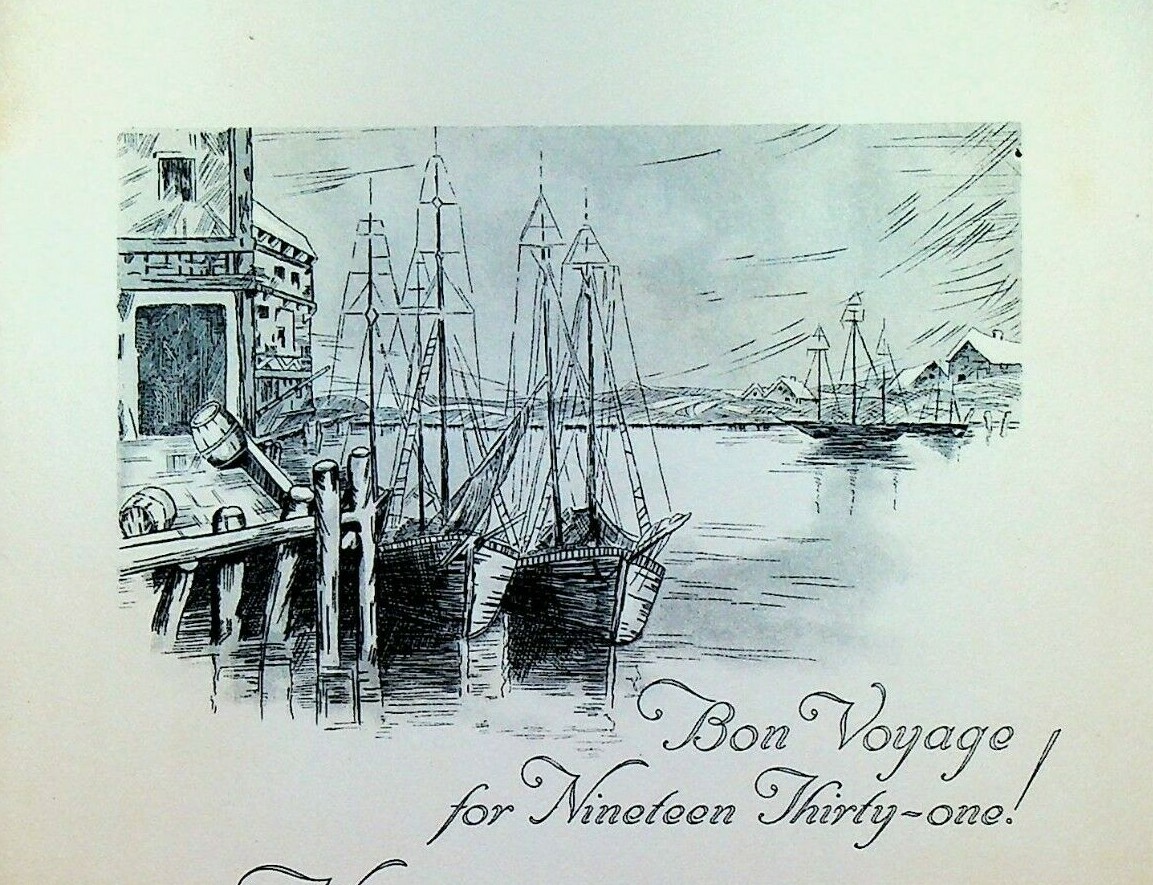Bon Voyage for 1931 Card Sanders Trust & Savings Bank San Francisco California