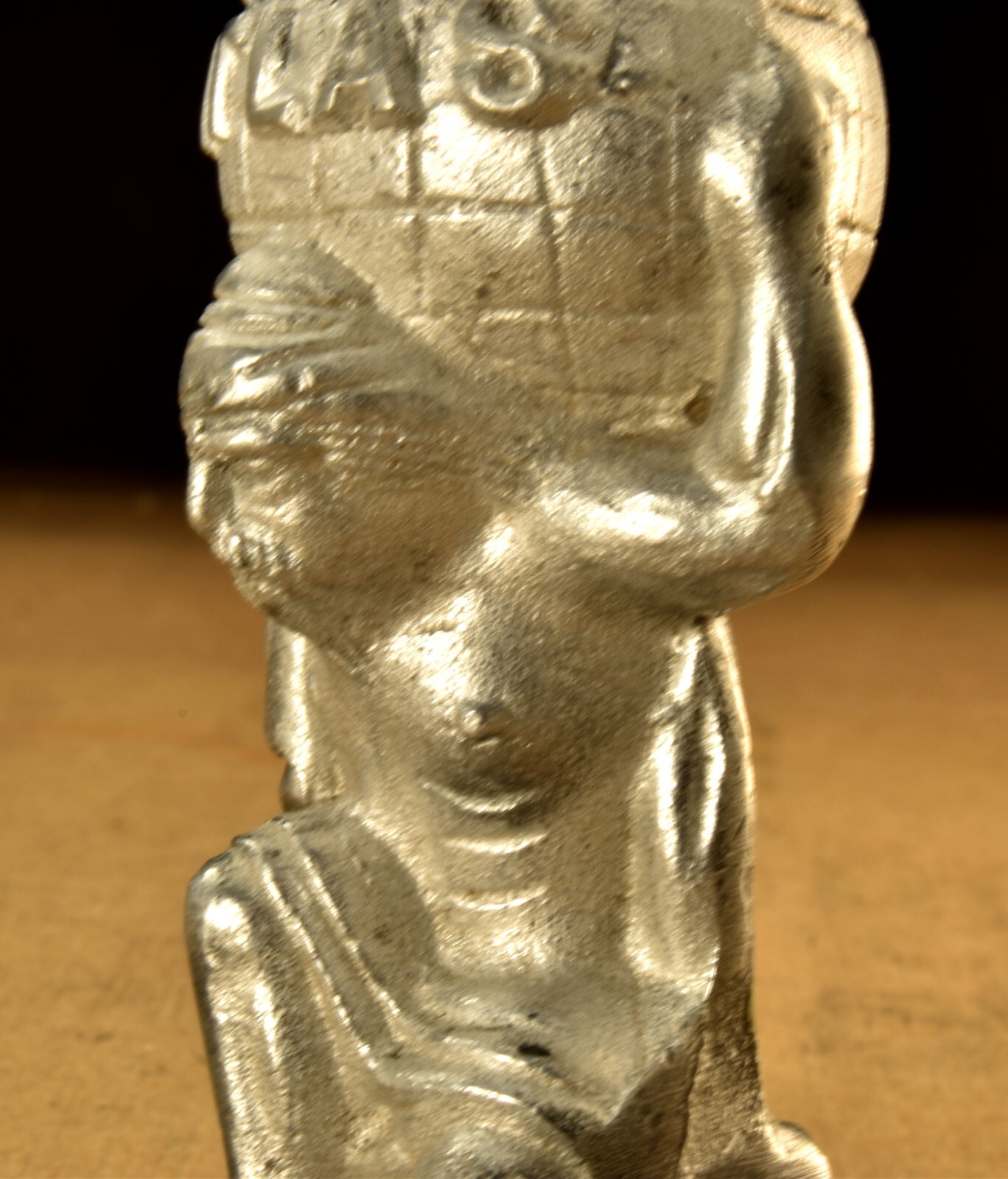 1808 Atlas Assurance Pewter Paper Weight. Atlas lifting the world. 4″x2″x2″