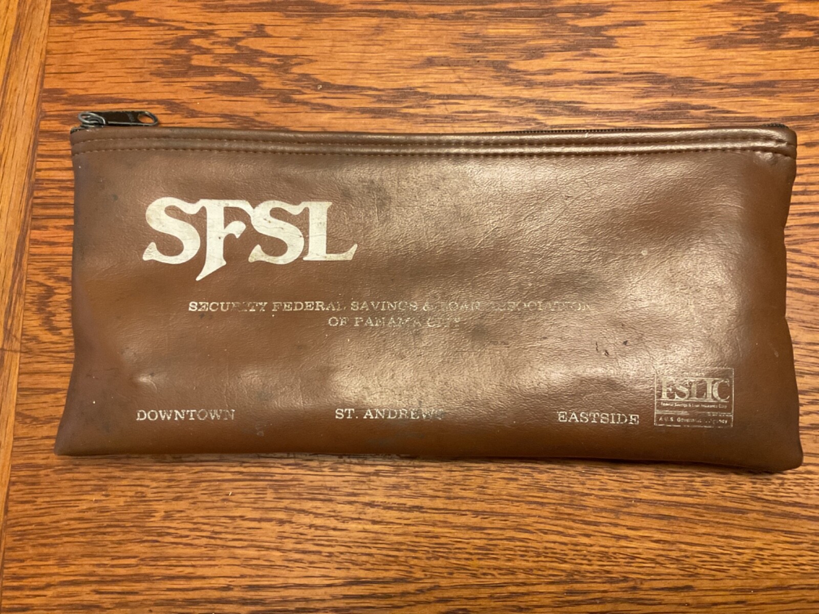 Security Federal Savings & Loan Association of Panama City Bank Zip Deposit Bag