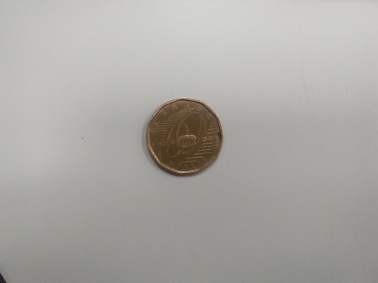 2009 Montreal Canadians 100th Anniversary Loonie.