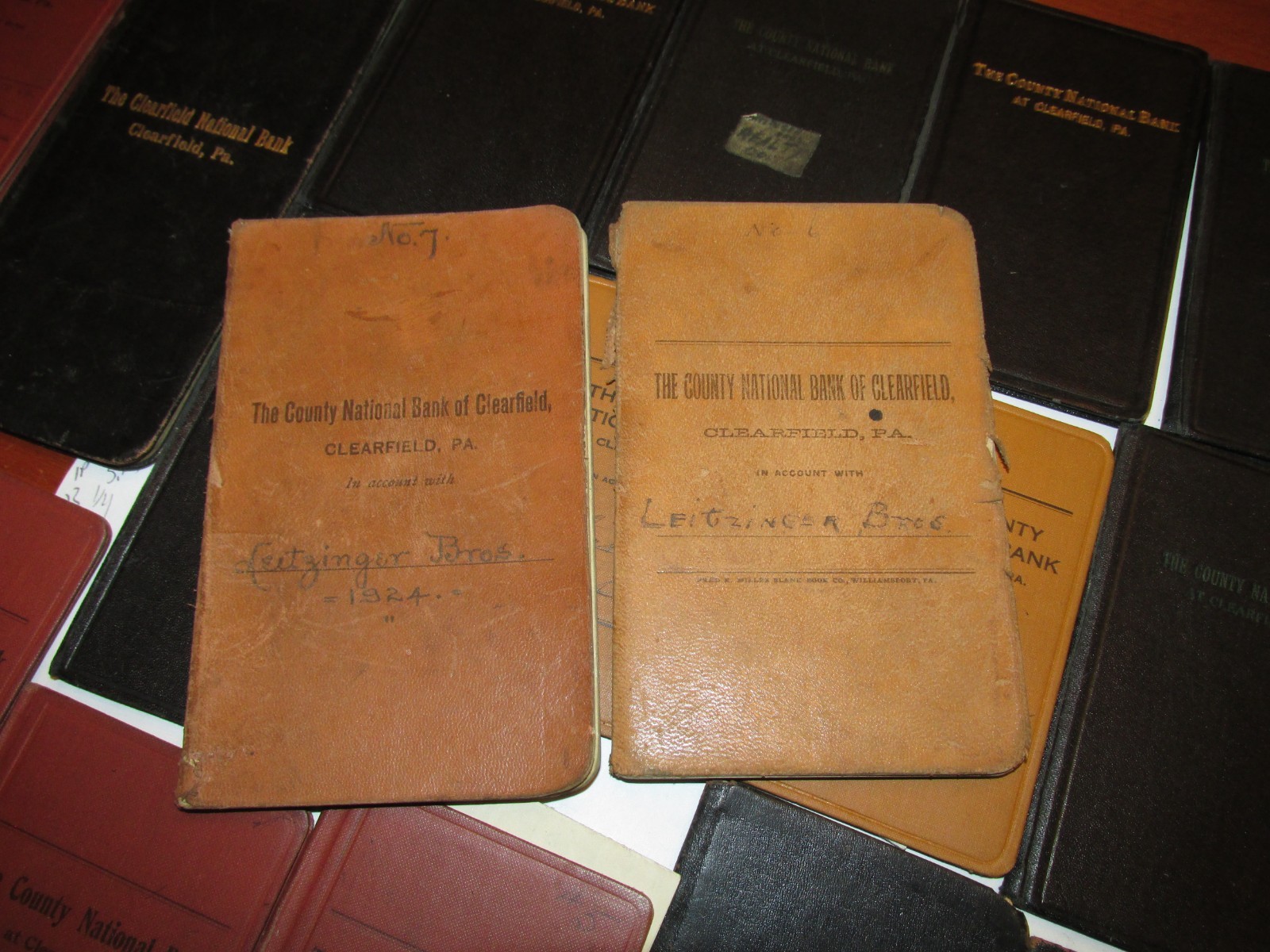 LOT OF 26 CLEARFIELD & COUNTY NATIONAL BANK DEPOSIT BOOKS 1920’S-1940’S,CLFD,PA