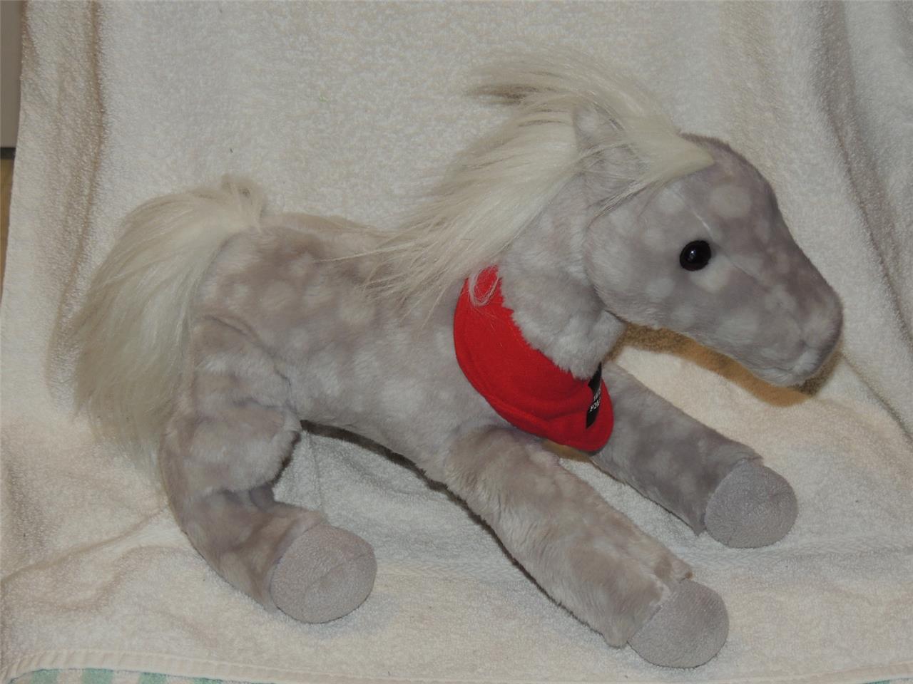 Wells Fargo Legendary Pony Shamrock Dapple Gray 14″ Plush Stuffed Animal Horse