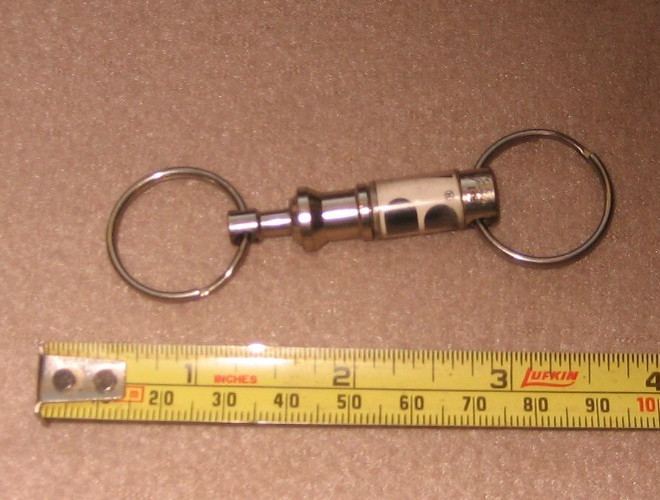 Farm Bureau Ins Insurance Key Ring USA Made 1950’s 60’s Quality Pop Off Style