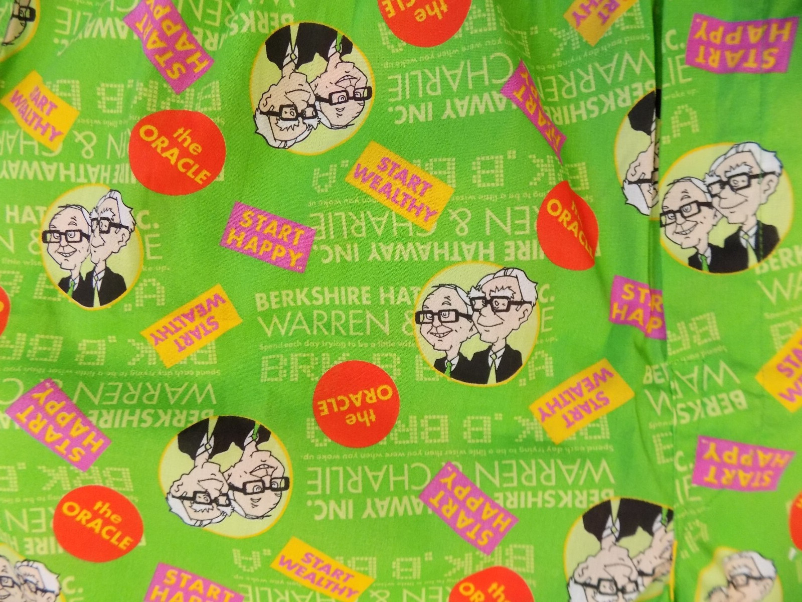 Stock Market Berkshire Hathaway Boxer Shorts 2014 Warren Buffett Munger Unused