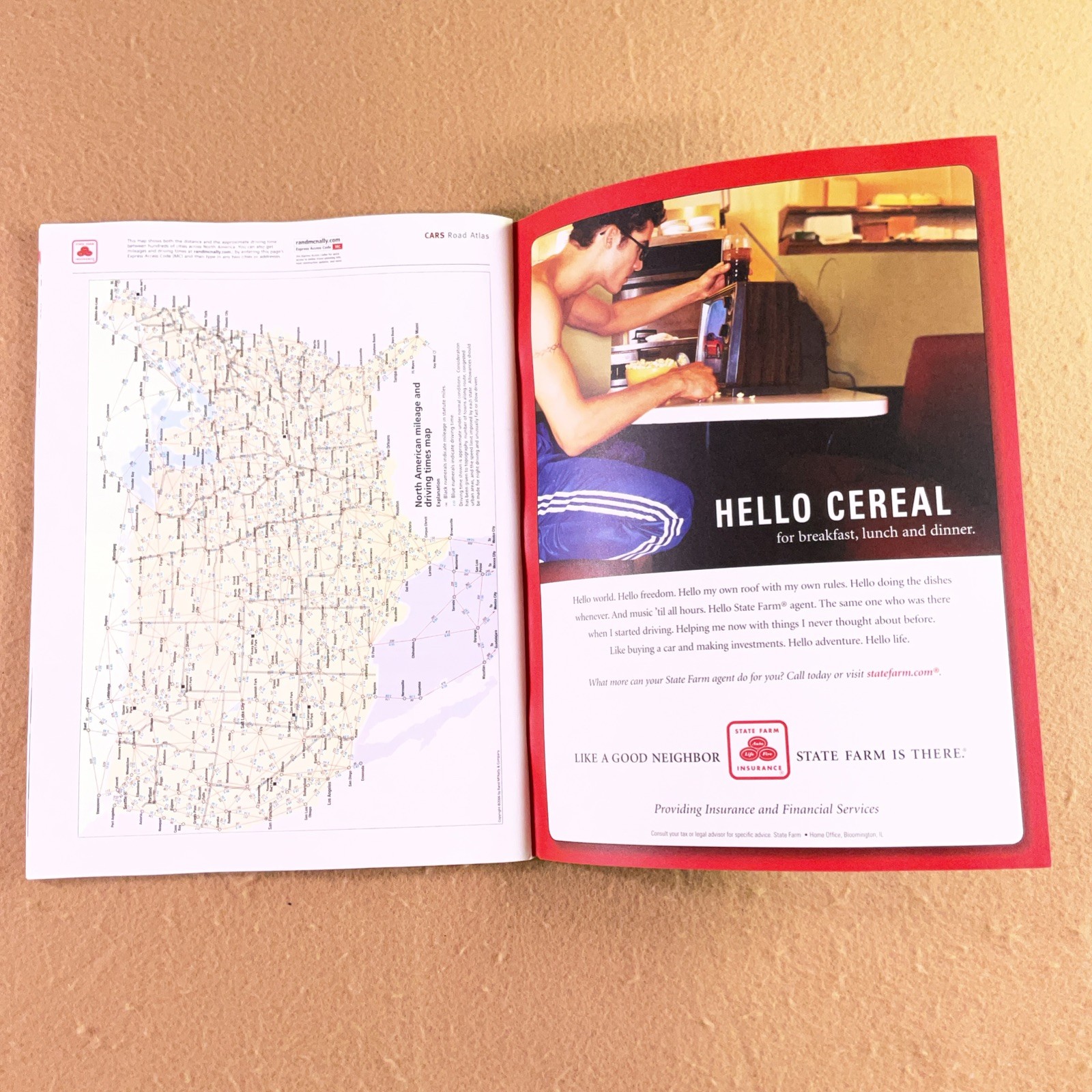 Limited Edition State Farm Road Atlas Disney Pixar Cars Rand McNally US Canada