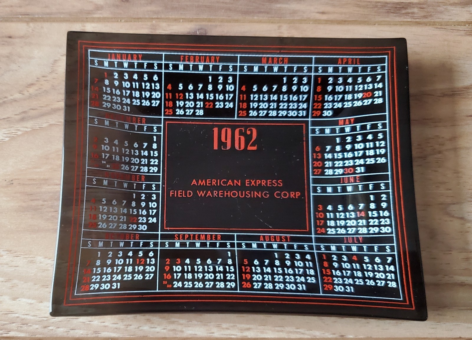 Vintage 1962 AMEX Field Warehousing Ashtray – Salad Oil Scandal Warren Buffett