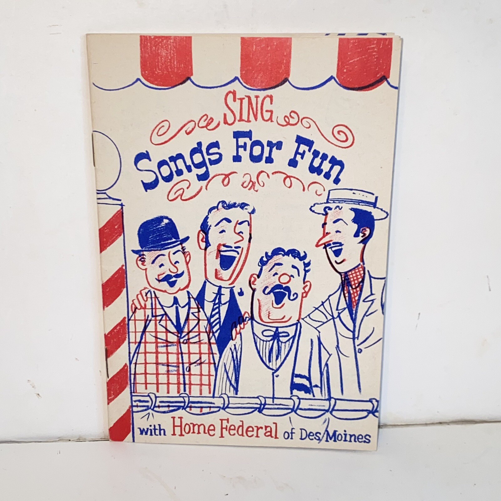 Vintage Home Federal Savings & Loan Assoc Des Moines Iowa Songs For Fun Booklet