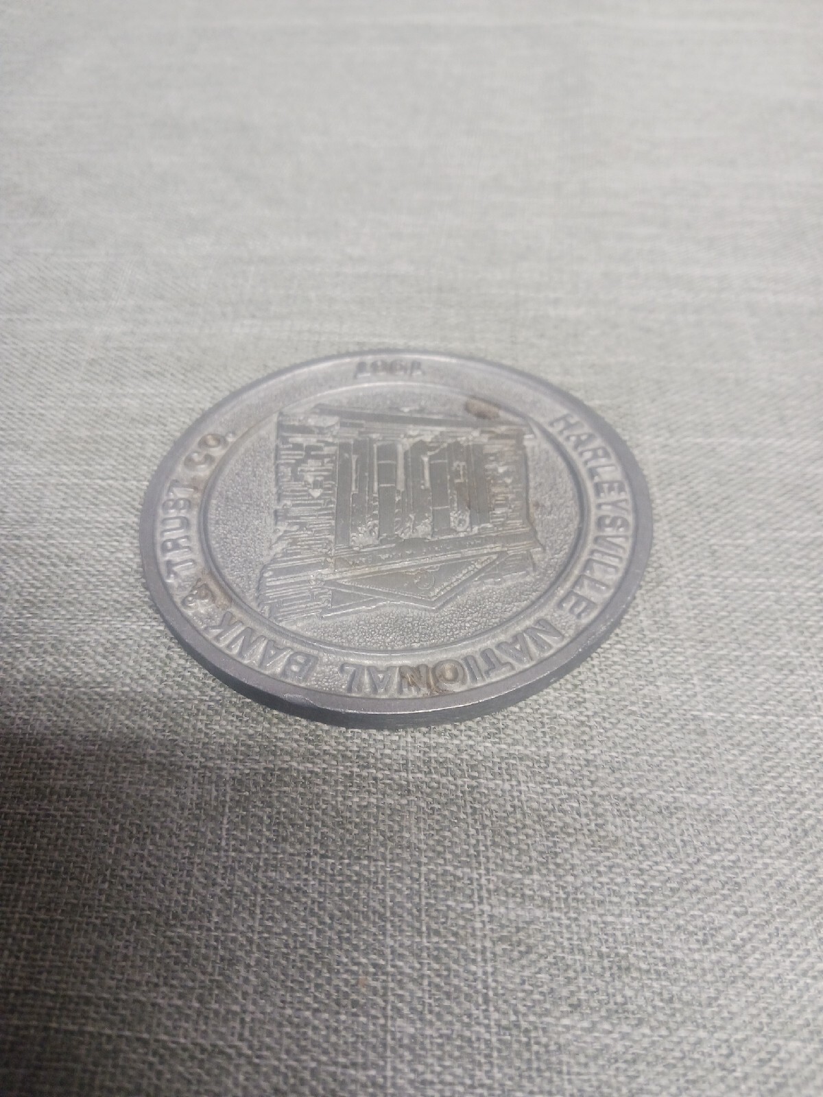 Harleysville National Bank & Trust Company Paper Weight Medal 1987