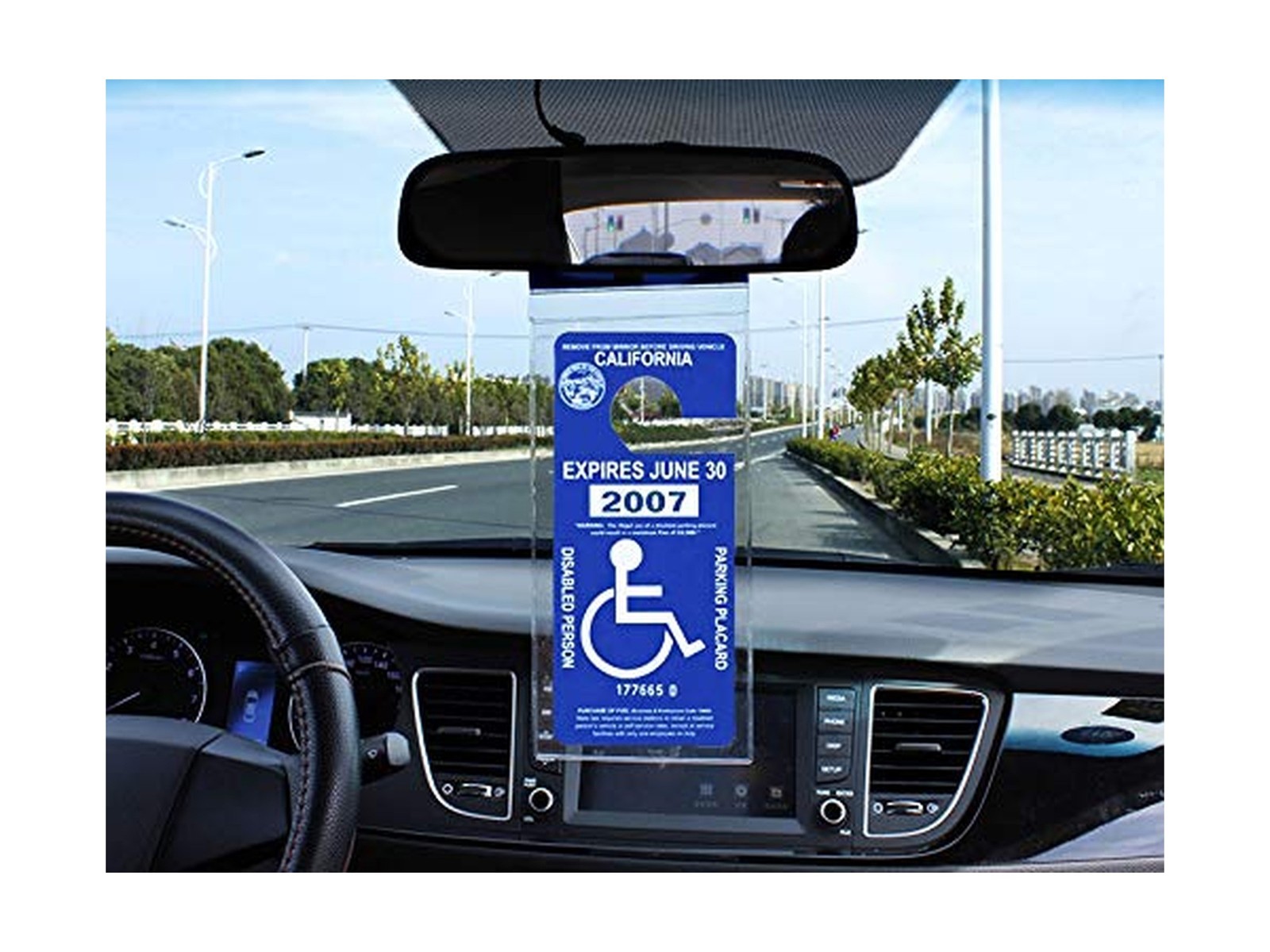 Handicap Parking Placard Holder, Ultra Transparent Disabled Permit Protective…
