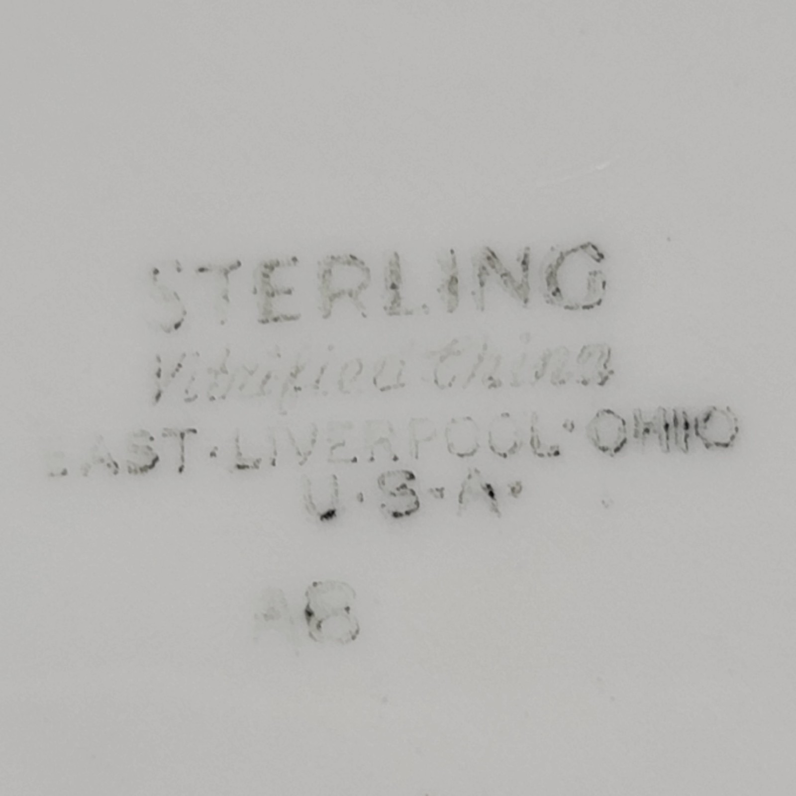 Vintage America Fore Insurance Group Plate Sterling Verified China Liverpool OH