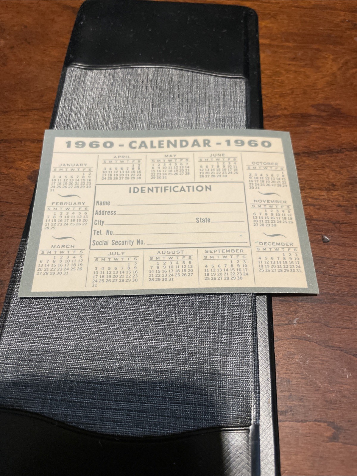 1959 First National Bank of Temple, Texas Wallet