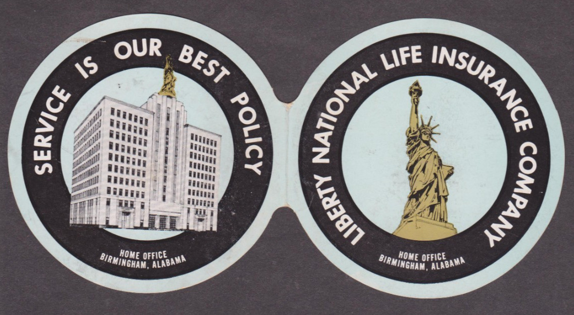 LIBERTY LIFE INSURANCE 1941 American Way Booklet SC + Birmingham AL Needle Pack