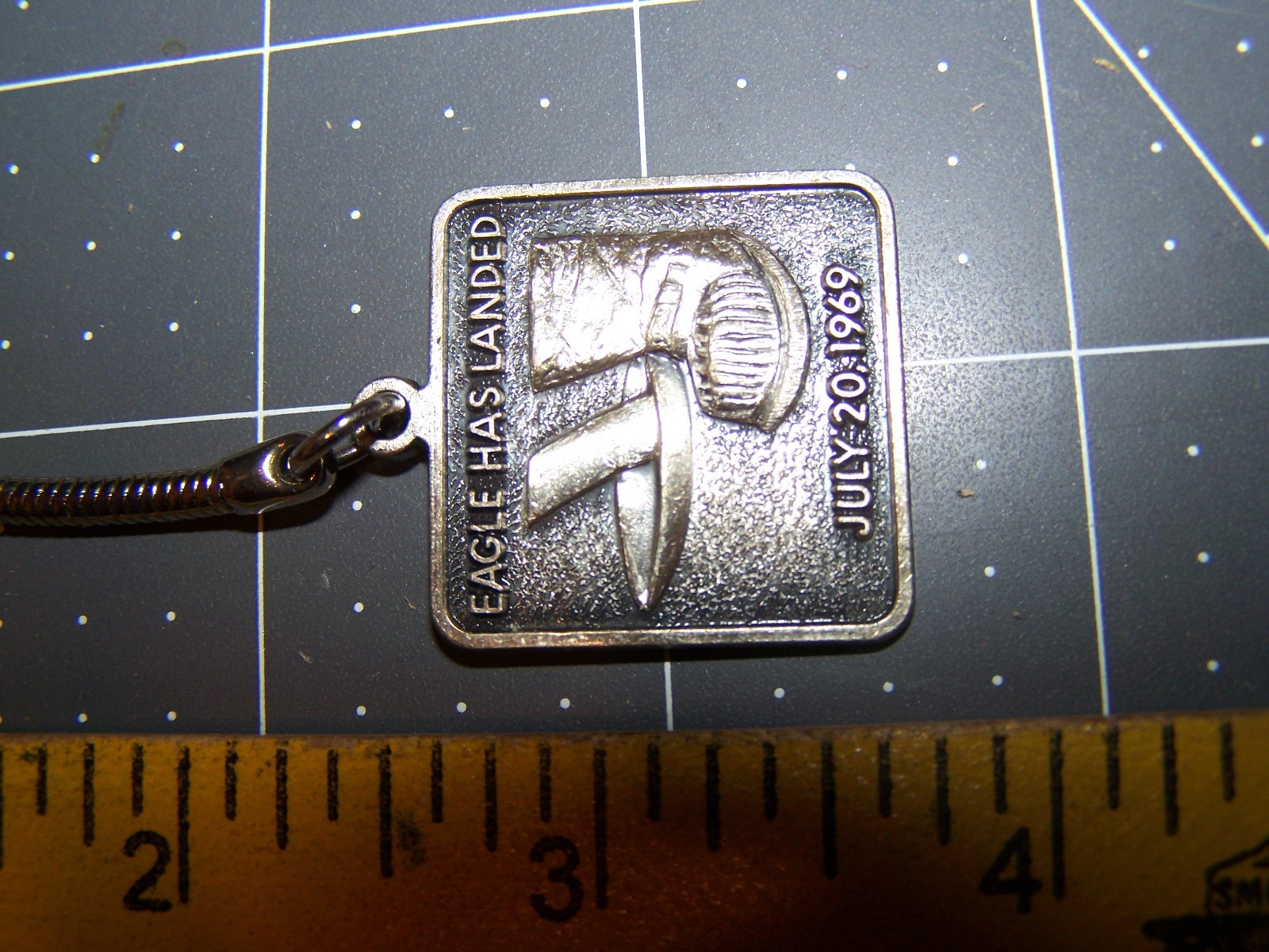Vintage 1969 Moon Landing Advertising Keychain Federal Savings Bank Ft Collins