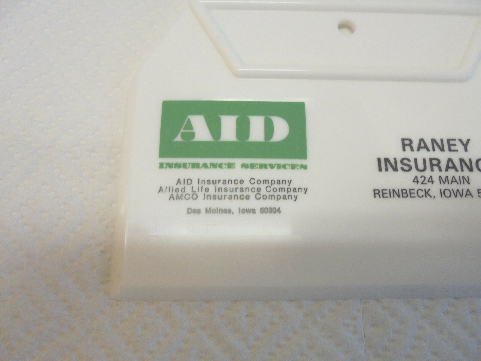plastic scraper aid insurance services des moines raney reinbeck iowa