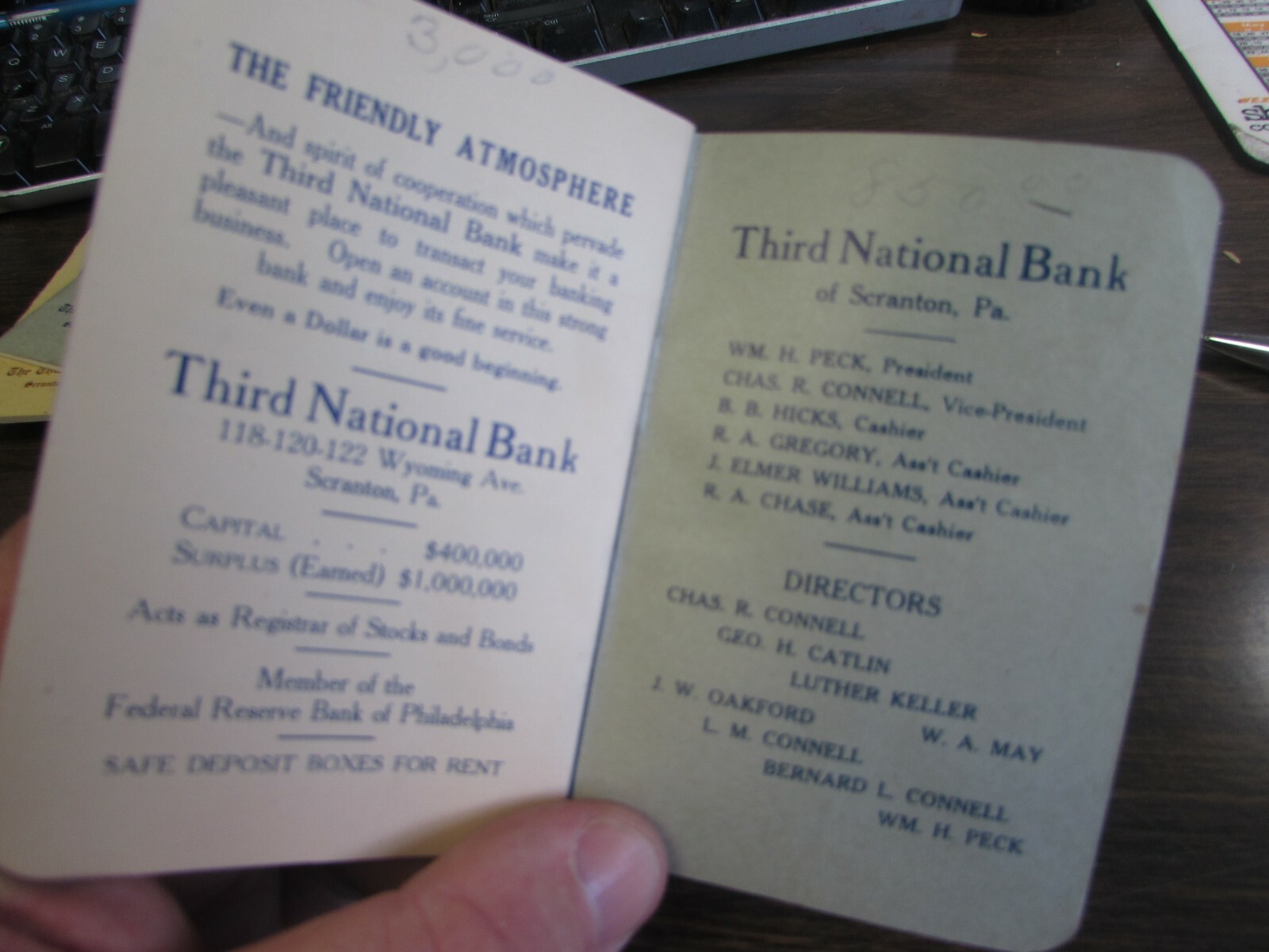 1919 THE THIRD NATIONAL BANK – SCRANTON PA – JUNE DAYS – DAILY QUOTES & NOTES