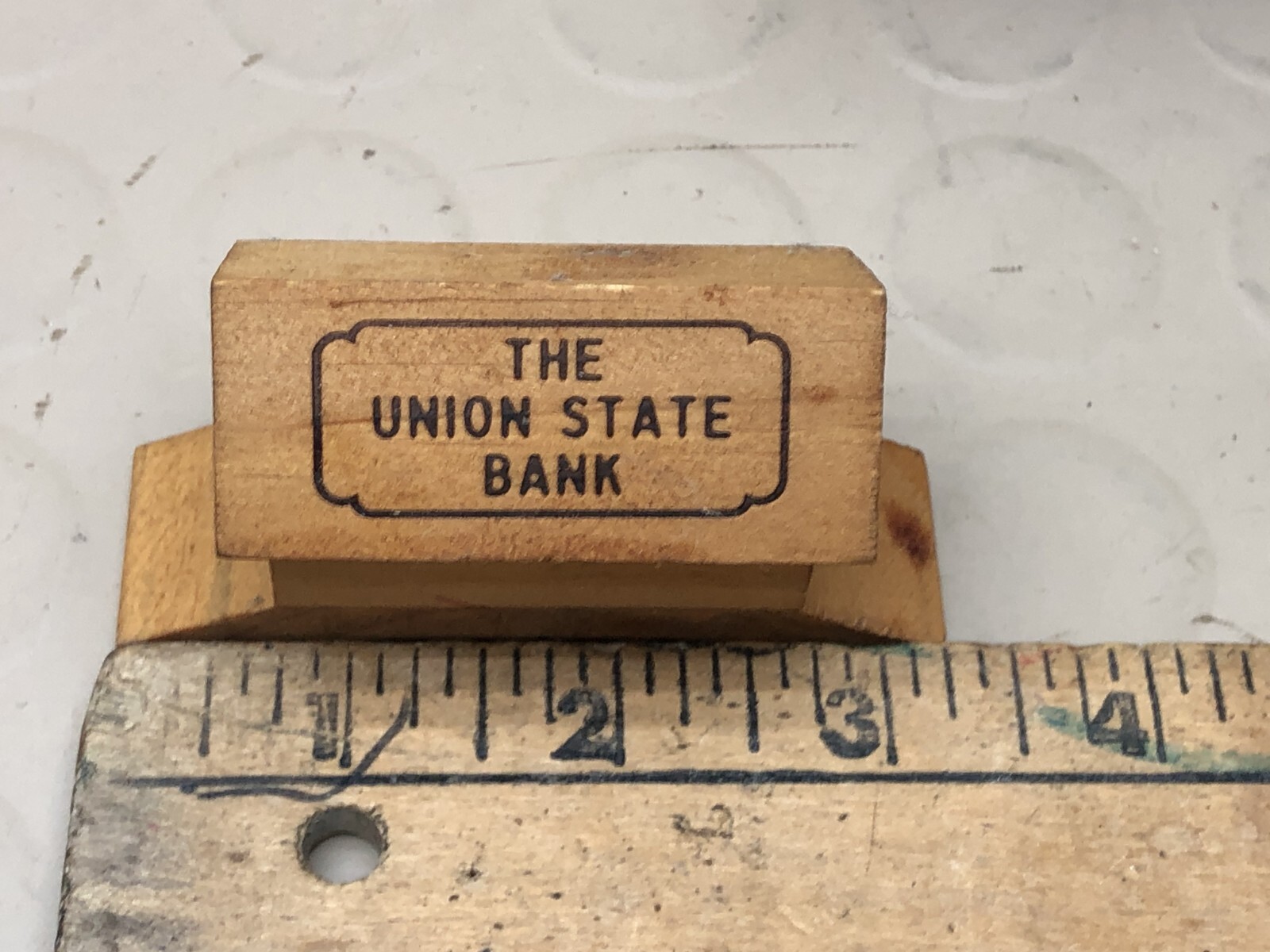 Vintage Union State Bank – Souvenir Wood Covered Bridge (Iowa)