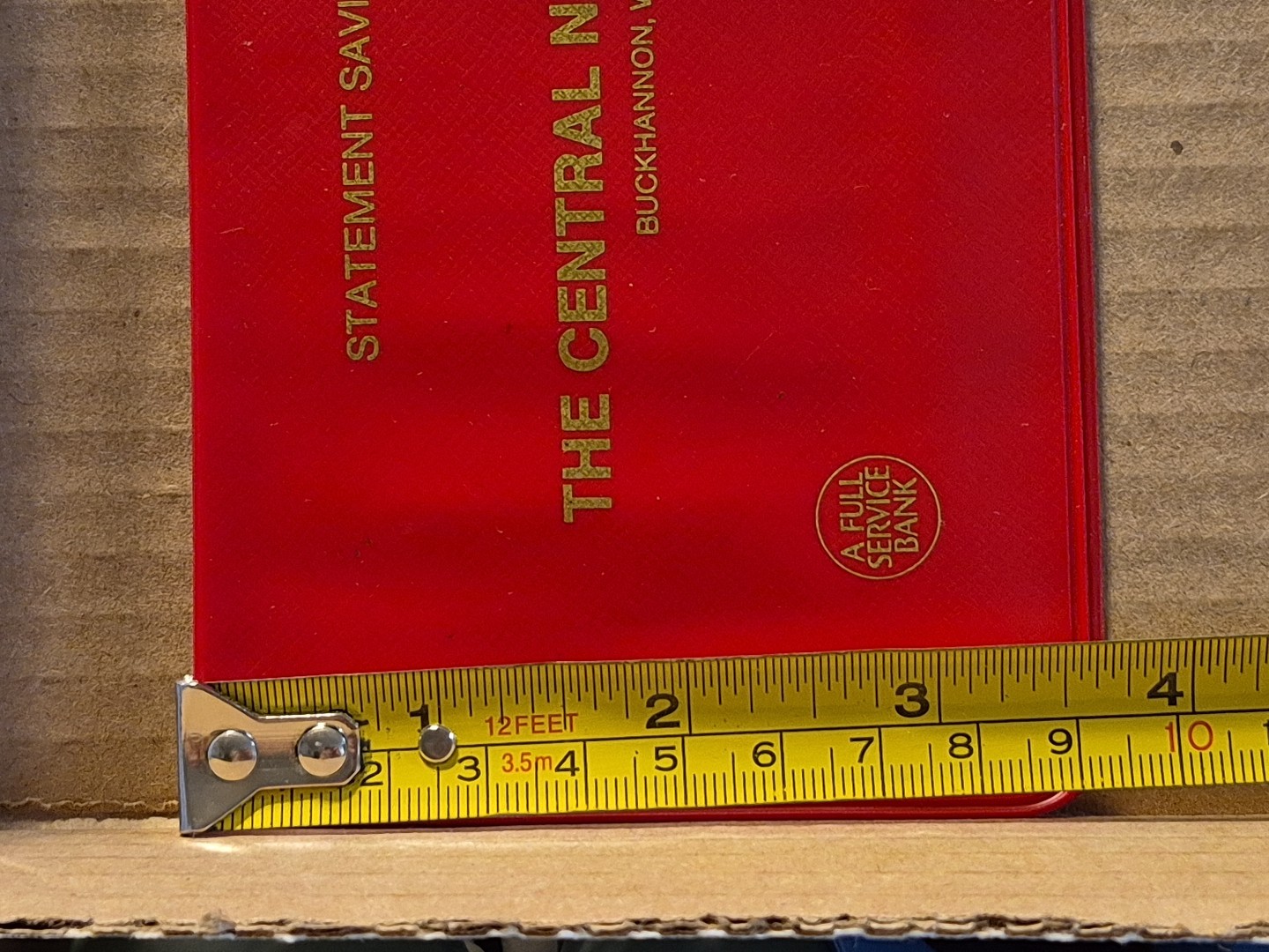 Statement Savings Account Document Holder The Central National Bank…