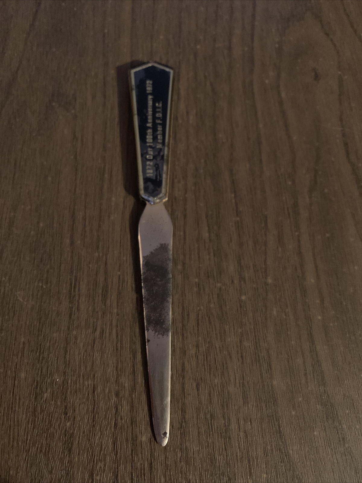 Vtg Postville State Bank Iowa Letter Opener 1972