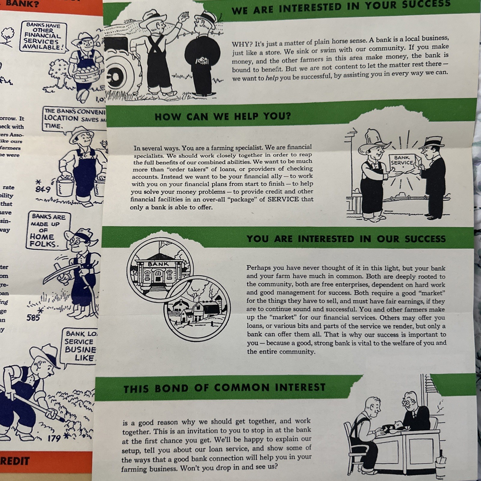 1940s ABA Country Bank Advertising Kit Farm Credit Home Front Ephemera – Rare