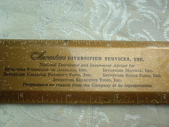 OLD HAROLD V WEIKEL INVESTORS DIVERSIFIED SERVICES INSURANCE FRANKLIN OHIO RULER
