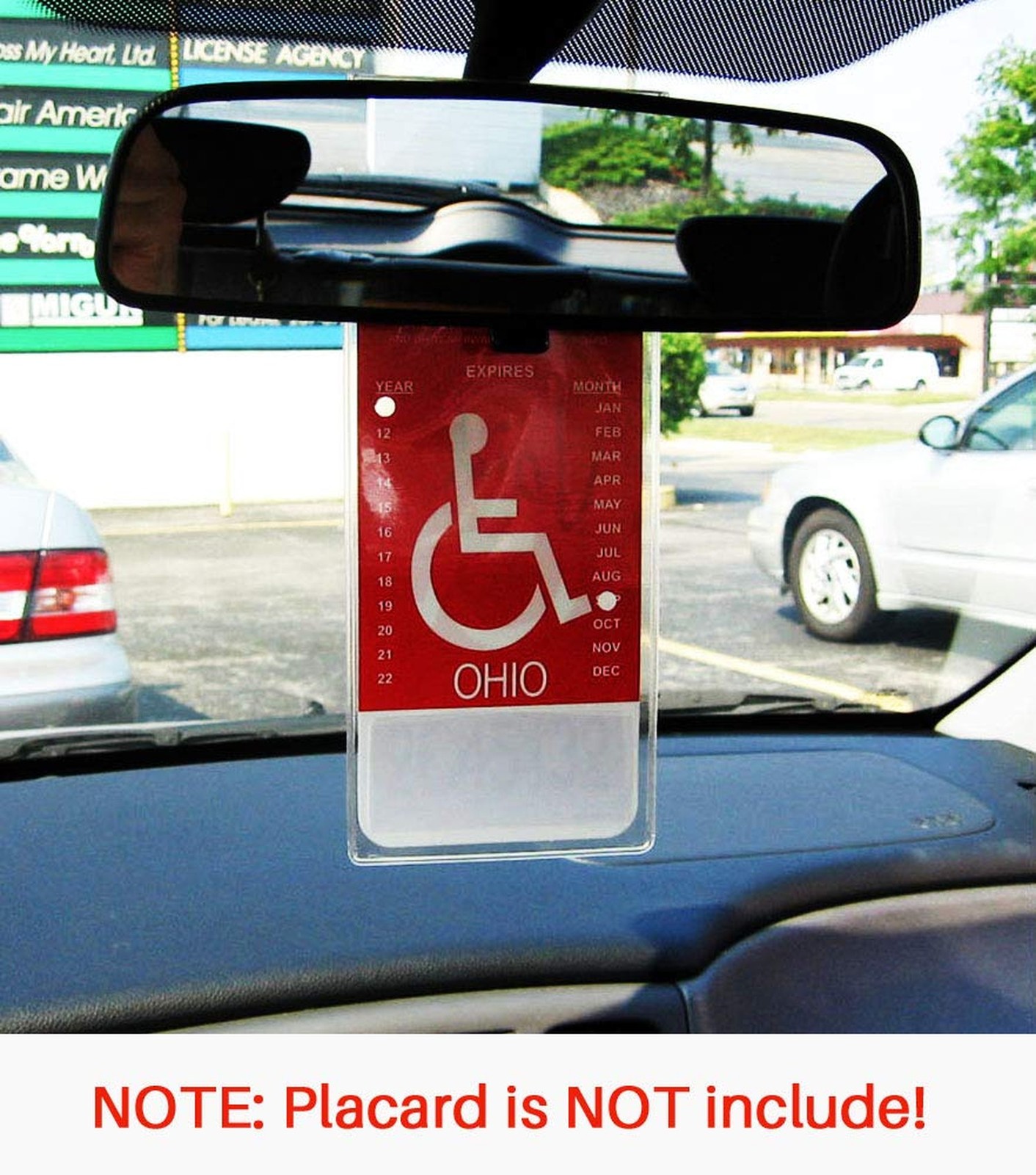 Handicap Parking Placard Holder – Disabled Parking Permit Holder Hanger Sleev…