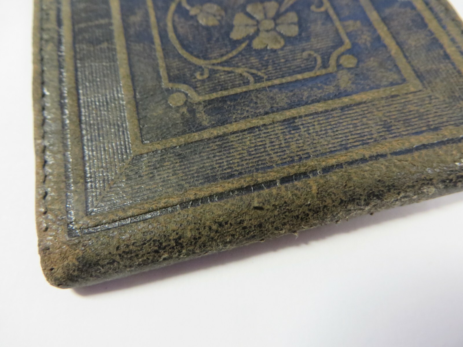 Vintage Leather Wallet PLAINVILLE STATE BANK Black Embossed KANSAS