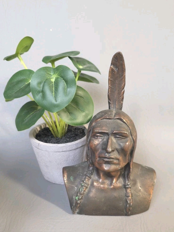 The National Shawmut Bank Of Boston Copr. 1955 Copper Native American Bust…