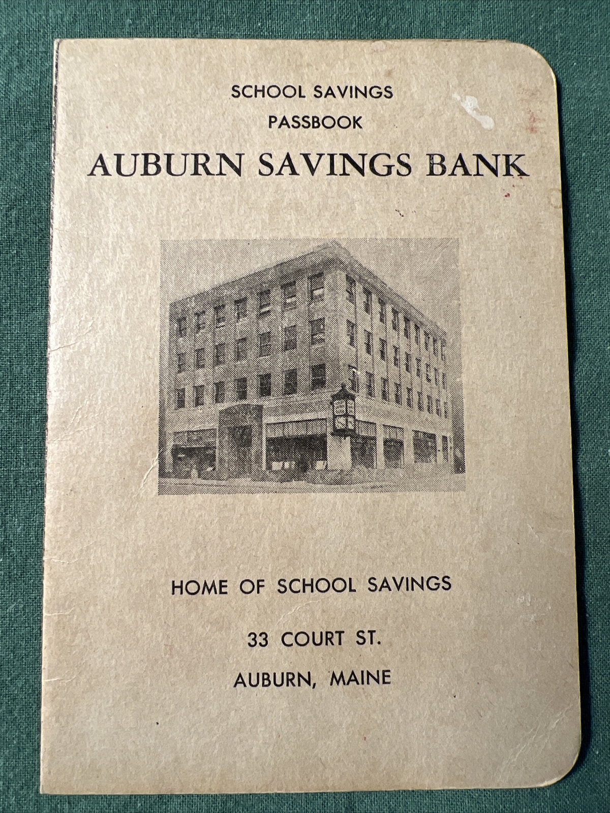 1967 – 1971 AUBURN MAINE Savings Bank Passbook School Savings Patricia Ray